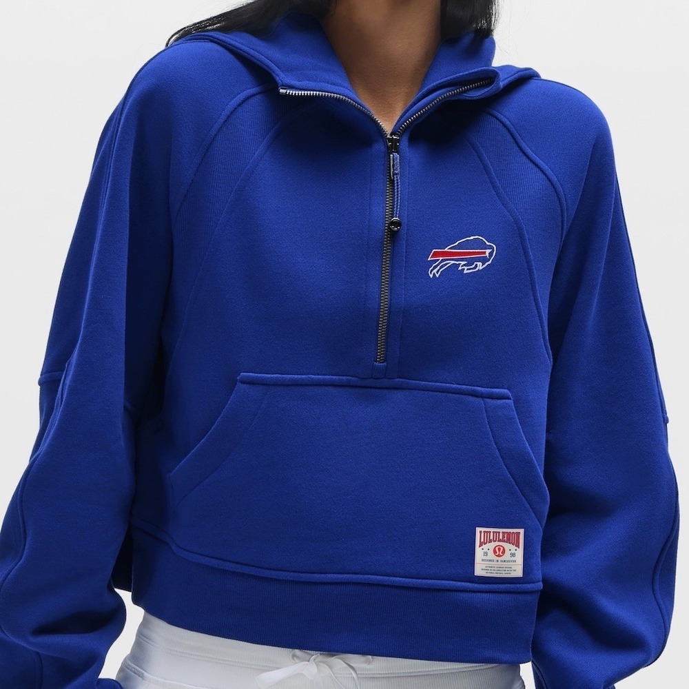 Lululemon x Buffalo Bills Women's XL/XXL Scuba Oversized Half-Zip Hoodie - Picture 11 of 12